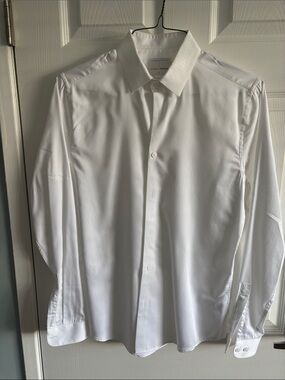 Topman White Men's Dress Shirt - Spread Collar